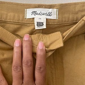 Madewell wide leg high waist pant.